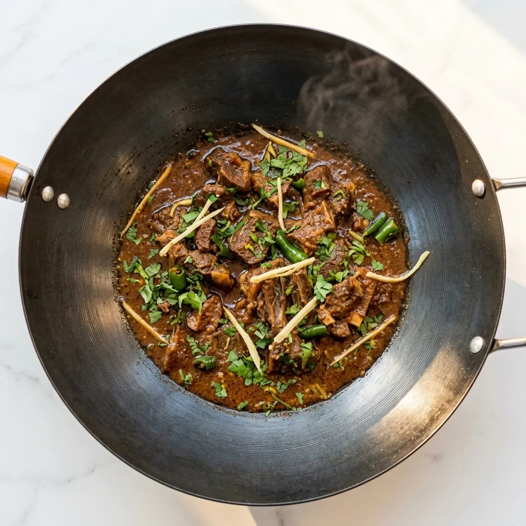 Sizzling Lamb Karahi at Prime Karahi in NE Calgary, AB